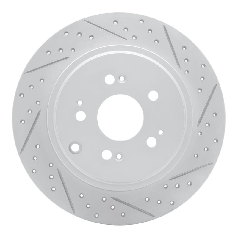 R1 Concepts — R1 06-14 Honda Ridgeline Rear Right Drilled & Slotted Geo-Carbon Rotor