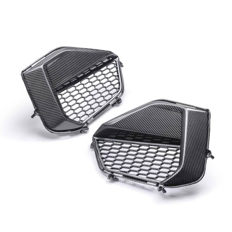 Anderson Composites — Anderson Composites 2024 Ford Mustang GT Carbon Fiber Front Bumper Inserts