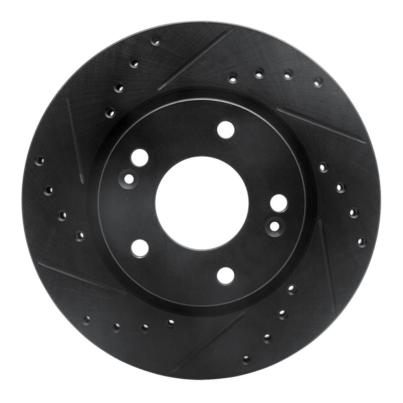 R1 Concepts — R1 07-10 Hyundai Elantra Front Left Drilled & Slotted Black Brake Rotor
R1 Brake Rotor Drill