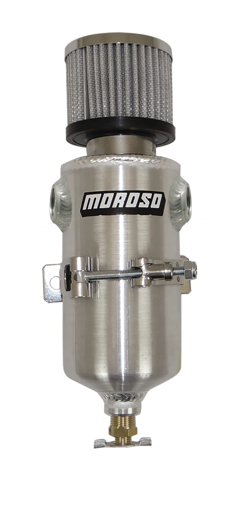Moroso — Moroso Breather Tank/Catch Can - Two 1/2in NPT Female Fittings - Aluminum