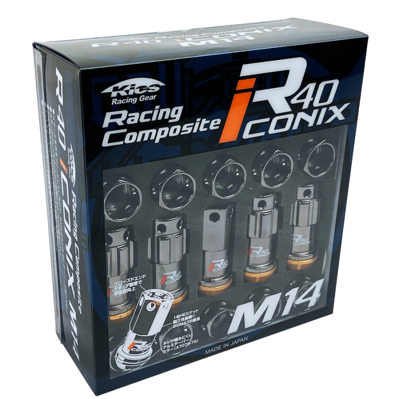Project Kics — Project Kics R40 Iconix 14x1.50 Classical Lock & Lug Nuts 16+4 (Blue Cap)