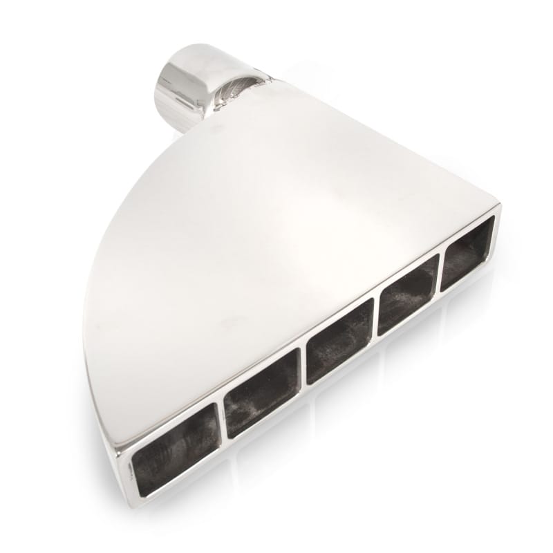 Stainless Works — Stainless Works Boxxter Exhaust Tips 2in ID Inlet 1.5in x 8.5in Inline Outlet