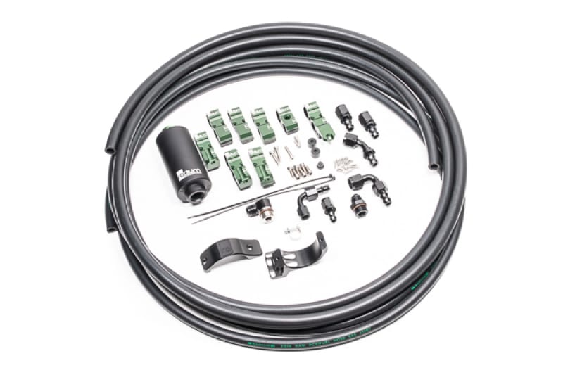 Radium Engineering — Radium Engineering Early Nissan Fuel Hanger Plumbing Kit Microglass Filter