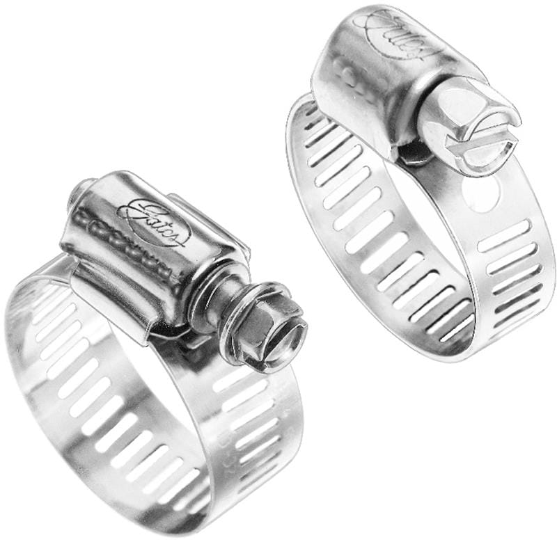 Gates — Gates Stainless Steel Clamp Size 28 (Hose ID 1-1/4in to 1-3/4in Clamping Range 1-5/16in to 2-1/4in)
