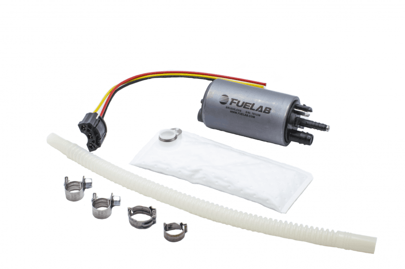 Fuelab — Fuelab 496 In-Tank Brushless Fuel Pump w/9mm Barb & 6mm Barb Siphon - 500 LPH