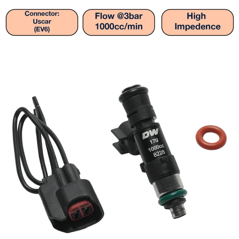 DeatschWerks — DeatschWerks Universal 1000cc Single Fuel Injector / 48mm Length / 14mm O-Ring Seals
Fuel Injectors