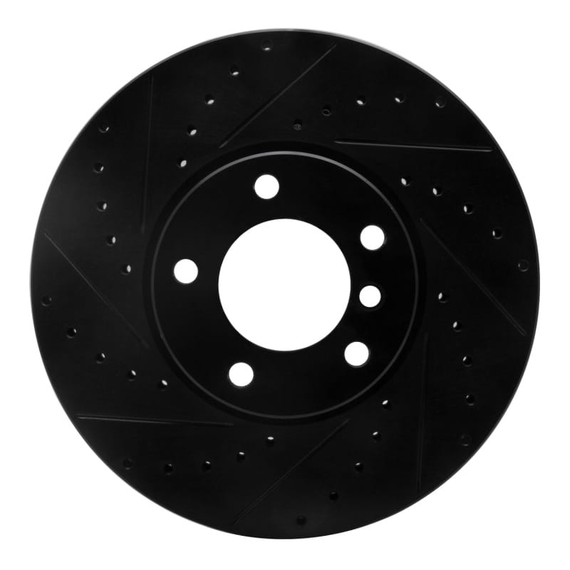 R1 Concepts — R1 00-03 BMW 540I Front Left Drilled & Slotted Black Brake Rotor
R1 Brake Rotor Drill