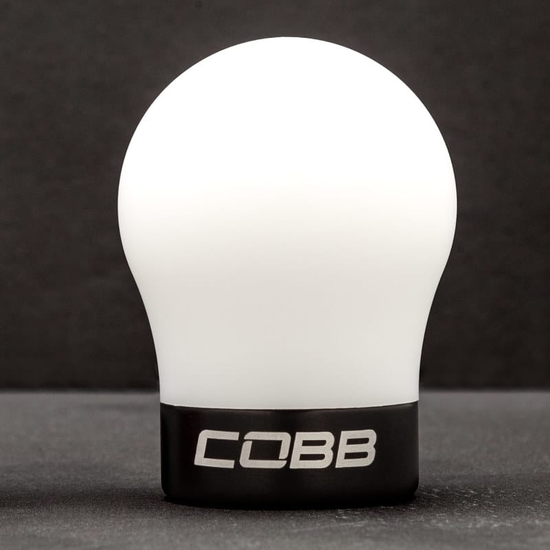 COBB — Cobb Volkswagen Black Base White Shift Knob