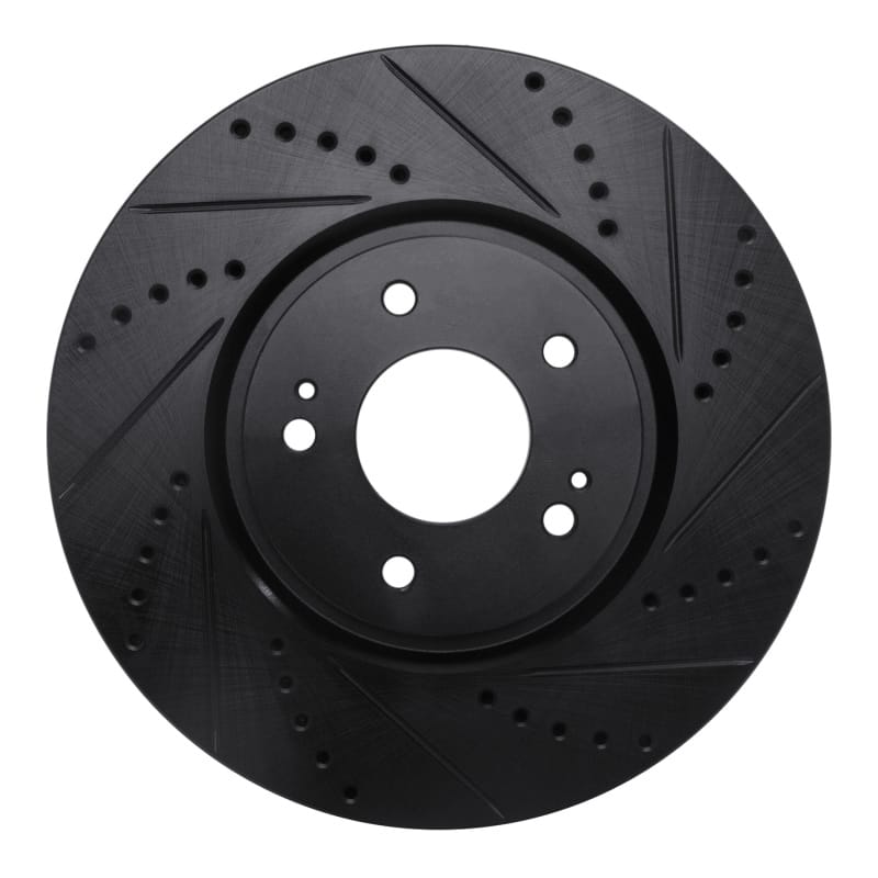 R1 Concepts — R1 03-06 Mitsubishi Lancer Front Right Drilled & Slotted Black Brake Rotor
R1 Brake Rotor Drill