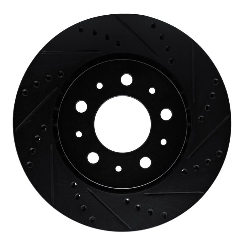 R1 Concepts — R1 82-92 Volvo 740 Front Right Drilled & Slotted Black Brake Rotor
R1 Brake Rotor Drill