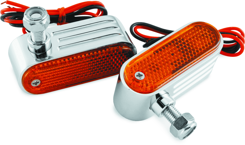 BikeMaster — 5/16" Mounting, Twin Bulb, Amber Lens