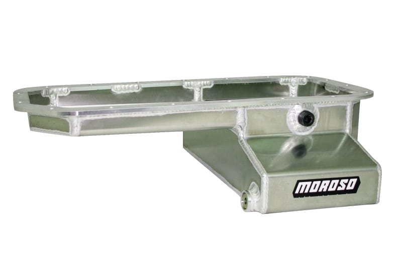 Moroso — Moroso Toyota 2RZFE/3RZFE Kicked Out w/-16An Pick Up Wet Sump 5qt 5.5in Aluminum Oil Pan