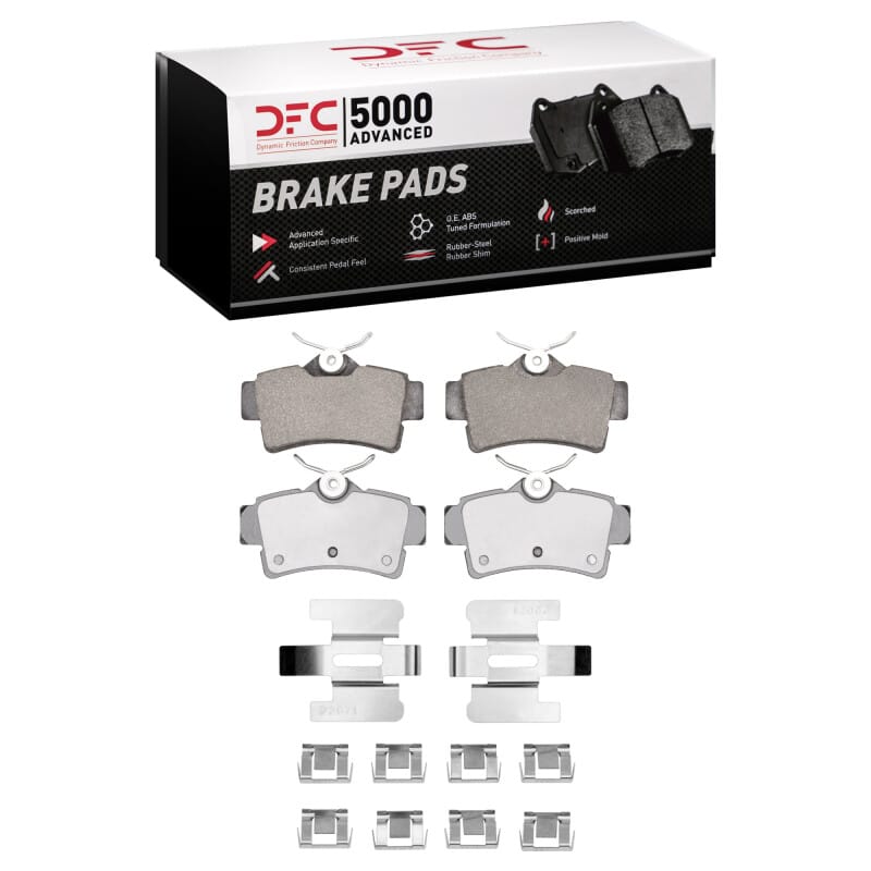 DFC — DFC 94-04 Ford Mustang Rear 5000 Advanced Ceramic Brake Pads and Hardware Kit
DFC Brake Pad Set