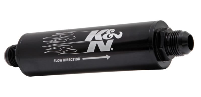 K&N Engineering — K&N 2in OD x 9in L 10AN 74 Micron In-Line Fuel/Oil Filter