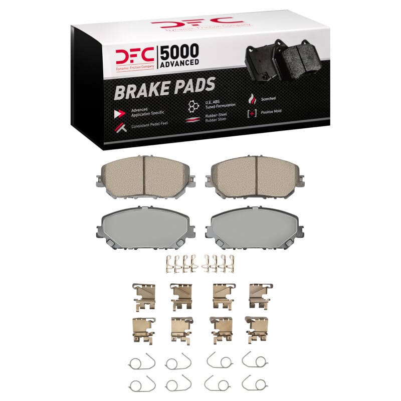 DFC — DFC 21-25 Nissan Rogue Front 5000 Advanced Ceramic Brake Pads and Hardware Kit