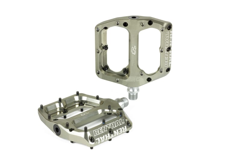 Renthal — Renthal Revo-F Flat Pedal - Aluminum Gold