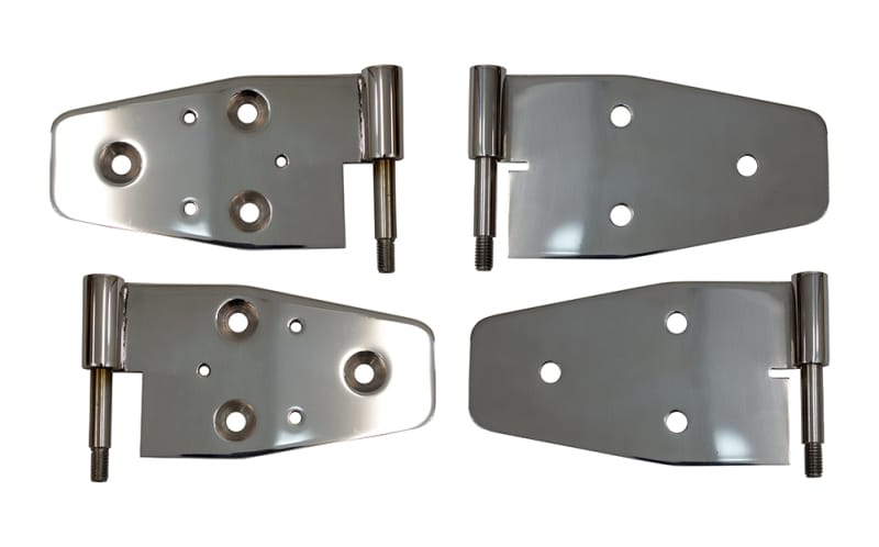 Kentrol — Kentrol 03-06 Jeep Wrangler TJ Door Hinge Set of 4 Pieces Polished