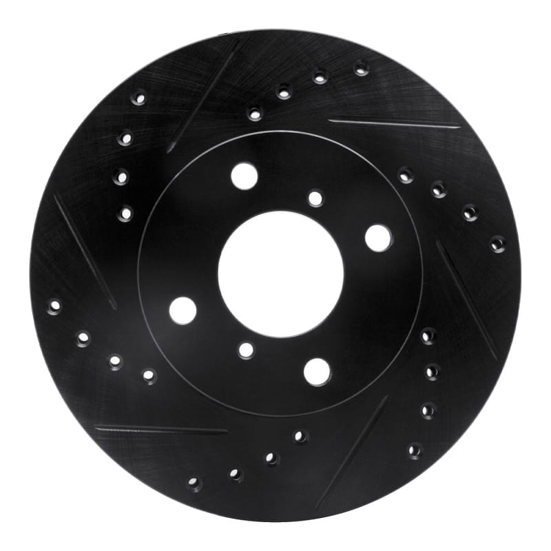 R1 Concepts — R1 99-07 Suzuki Aerio Front Left Drilled & Slotted Black Brake Rotor
R1 Brake Rotor Drill