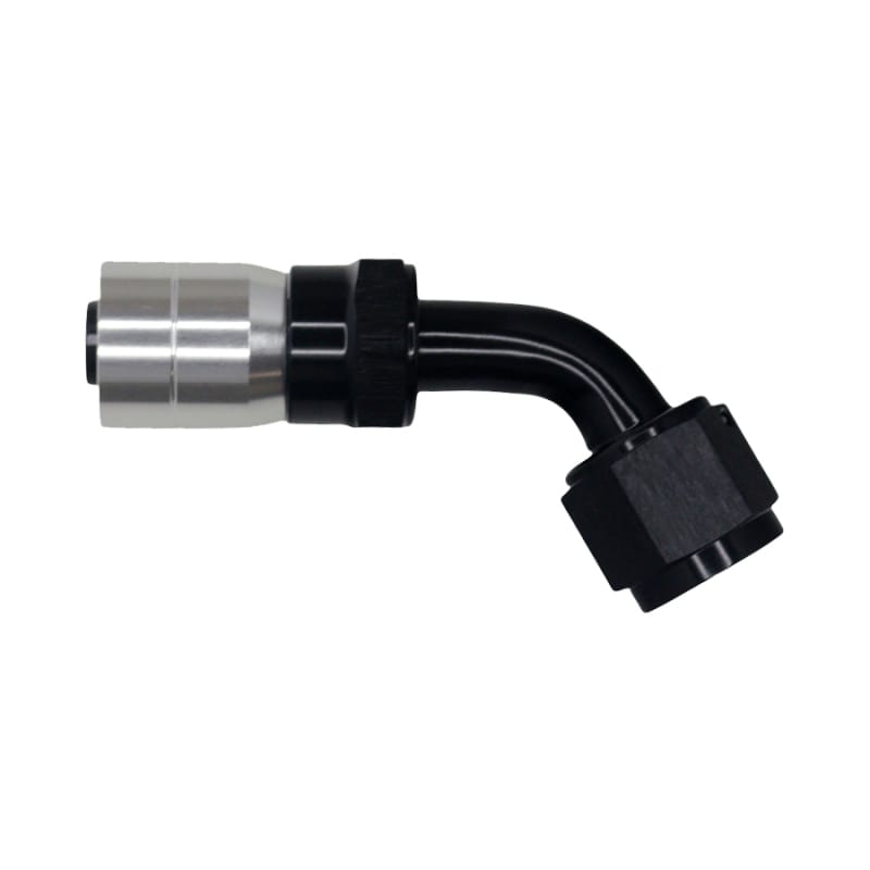 DeatschWerks — DeatschWerks 8 AN Female Flare Swivel 60-Degree Hose Crimping Style End CPE - Anodized Matte Black
Lines & Fittings