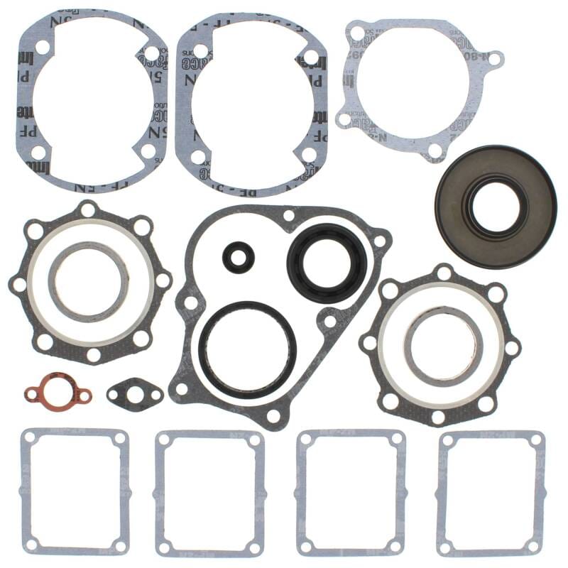 Vertex Pistons — Vertex Gaskets 84-90 Yamaha Phazer PZ480 Complete Gasket Kit w/ Oil Seals