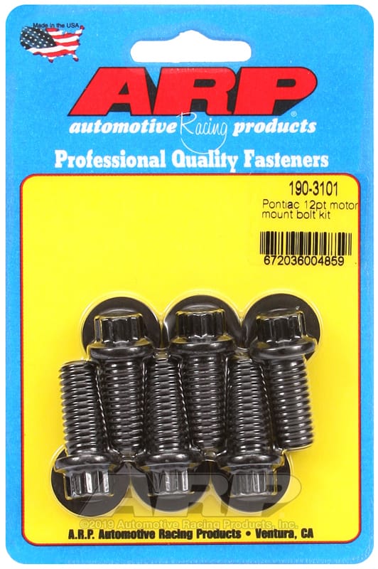 ARP — ARP Pontiac 12pt Motor Mount Bolt Kit