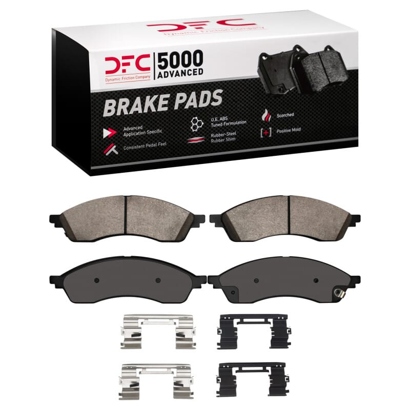 DFC — DFC 21-24 Ford Edge Front 5000 Advanced Ceramic Brake Pads and Hardware Kit