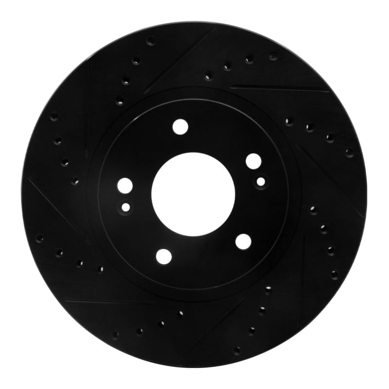 R1 Concepts — R1 01-06 Hyundai Santa Fe Front Left Drilled & Slotted Black Brake Rotor
R1 Brake Rotor Drill