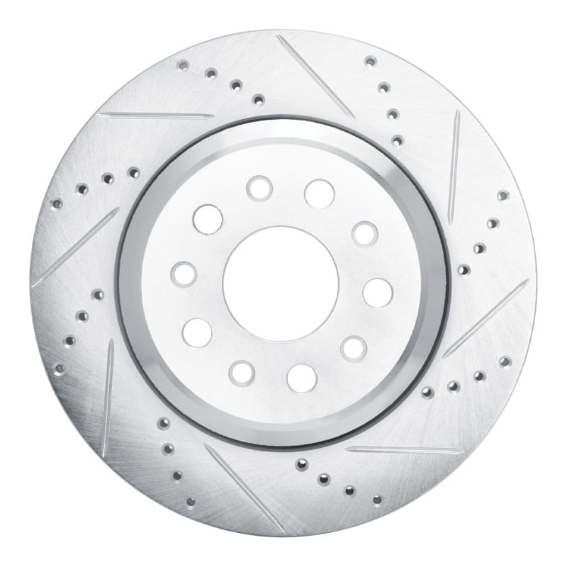 R1 Concepts — R1 14-16 Maserati Ghibli Rear Right Drilled & Slotted Silver Brake Rotor
R1 Brake Rotor Drill