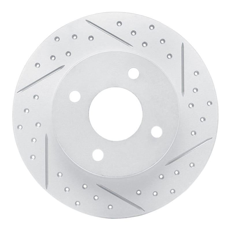 R1 Concepts — R1 04-06 Nissan Sentra Rear Right Drilled & Slotted Geo-Carbon Rotor