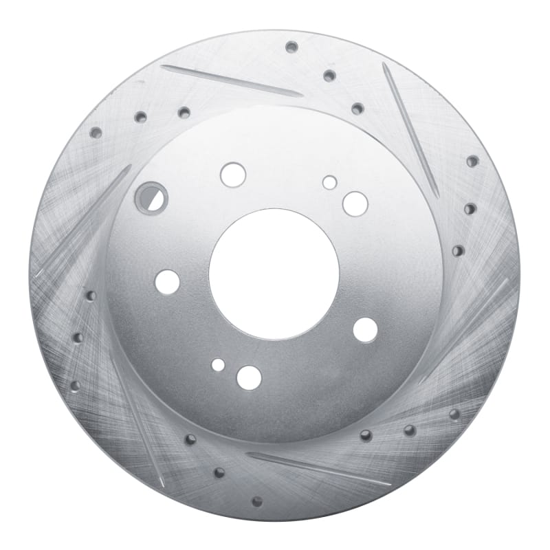 R1 Concepts — R1 06-12 Mitsubishi Eclipse Rear Right Drilled & Slotted Silver Brake Rotor
R1 Brake Rotor Drill