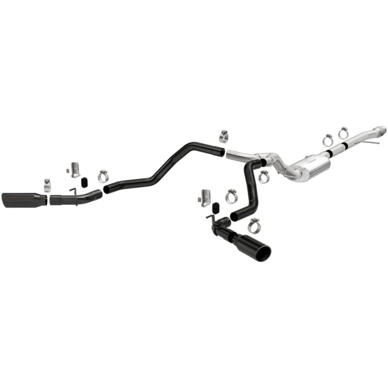 Magnaflow — MagnaFlow 2019 Chevy Silverado 1500 V8 5.3L Street Series Dual Split Exit Exhaust w/ Black Tips
Cat-Back