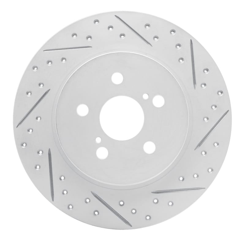 R1 Concepts — R1 11-17 Lexus Ct200H Rear Right Drilled & Slotted Geo-Carbon Rotor