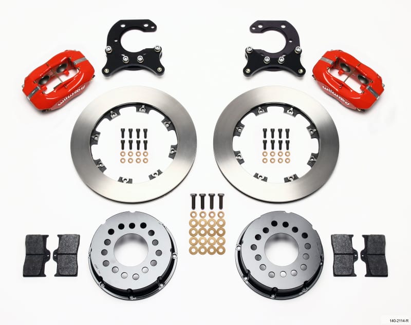 Wilwood — Wilwood Forged Dynalite P/S Rear Kit Red Big Ford 2.54in Offset
BRAKE KIT