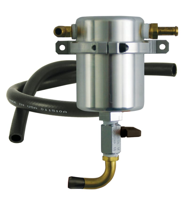 Moroso — Moroso 90-05 Mazda Miata Air/Oil Separator Catch Can - Billet Aluminum