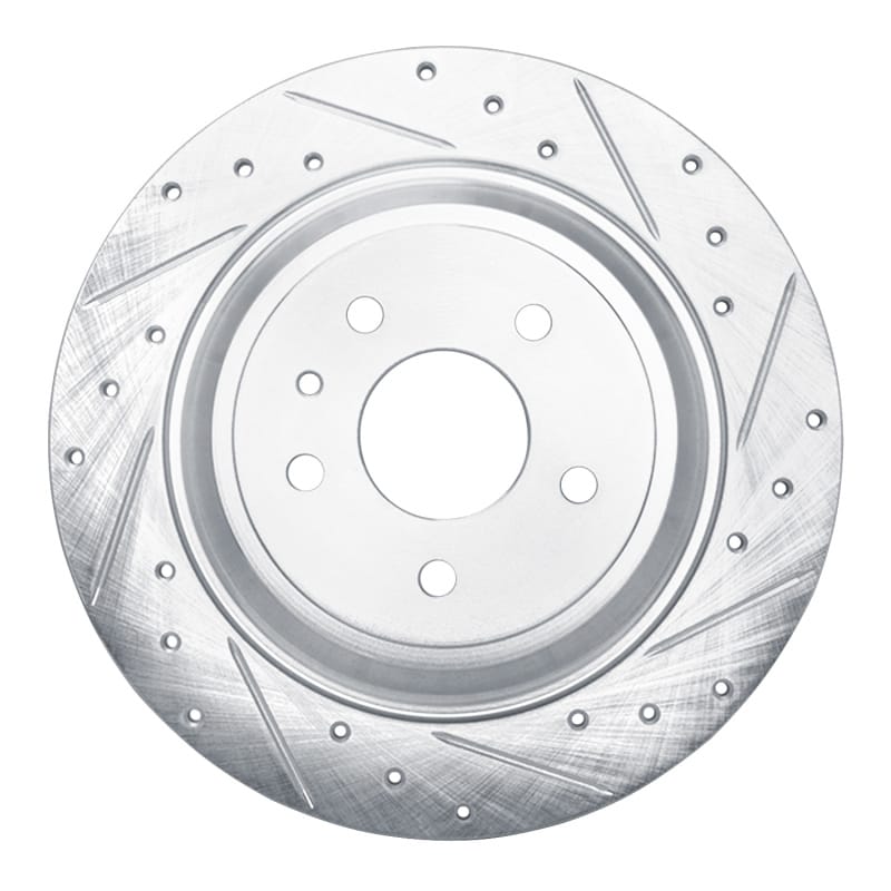 R1 Concepts — R1 13-20 Ford Fusion Rear Right Drilled & Slotted Silver Brake Rotor
R1 Brake Rotor Drill