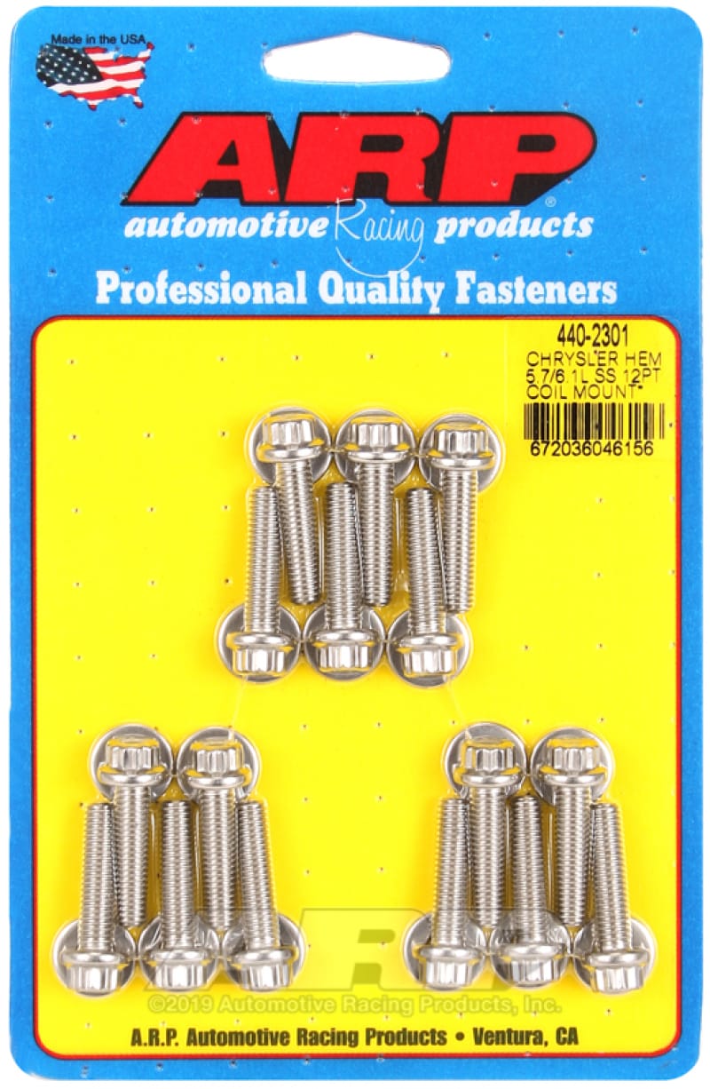 ARP — ARP Chrysler Hemi 5.7/6.1L SS 12pt Coil Mount Bolt Kit