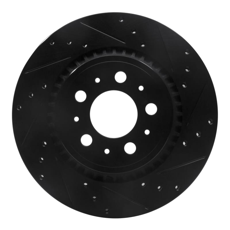 R1 Concepts — R1 03-14 Volvo XC90 Rear Right Drilled & Slotted Black Brake Rotor
R1 Brake Rotor Drill