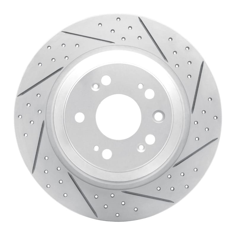 R1 Concepts — R1 09-14 Acura Tl Rear Right Drilled & Slotted Geo-Carbon Rotor