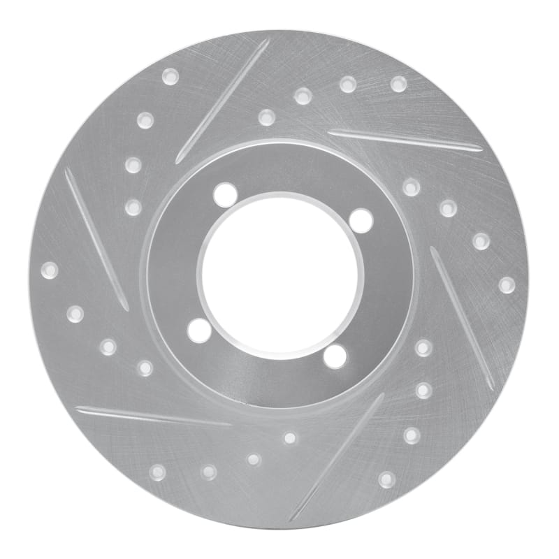 R1 Concepts — R1 74-79 Lotus Eclat Front Left Drilled & Slotted Silver Brake Rotor
R1 Brake Rotor Drill