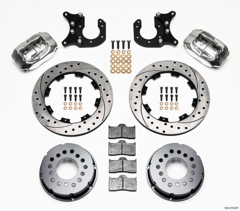 Wilwood — Wilwood Forged Dynalite P/S Rear Kit Drilled Polished New Big Ford 2.50in Offset
BRAKE KIT