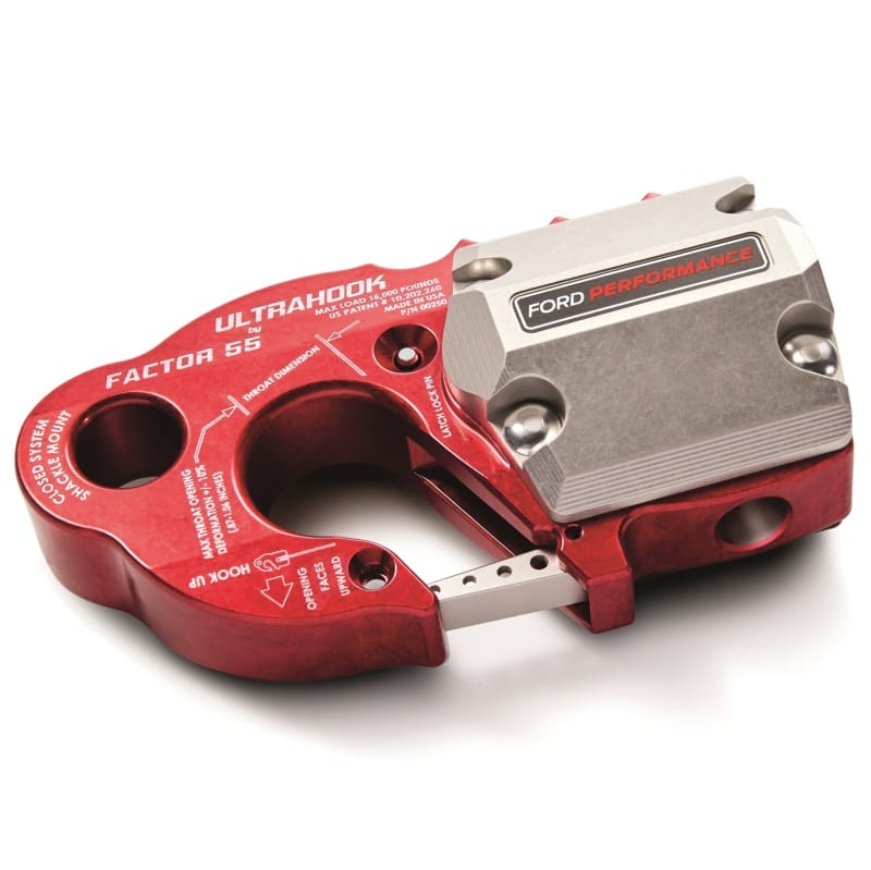 Ford Racing — Ford Racing Factor 55 UltraHook w/Rope Guard - Red
Tow Hook