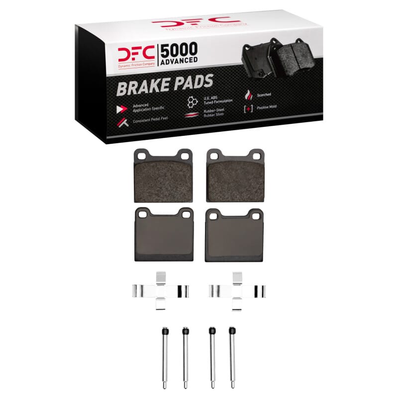 DFC — DFC 63-65 Porsche 356 Front 5000 Advanced Low Metallic Brake Pads and Hardware Kit
DFC Brake Pad Set