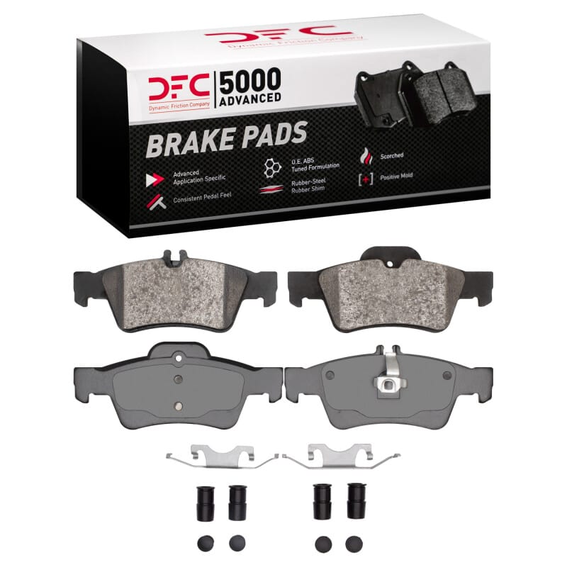 DFC — DFC 02-17 Mercedes-Benz E500 Rear 5000 Advanced Low Metallic Brake Pads and Hardware Kit
DFC Brake Pad Set