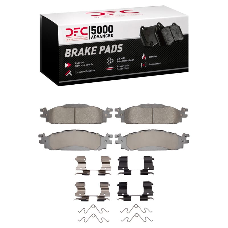 DFC — DFC 09-10 Ford Flex Front 5000 Advanced Ceramic Brake Pads and Hardware Kit
DFC Brake Pad Set