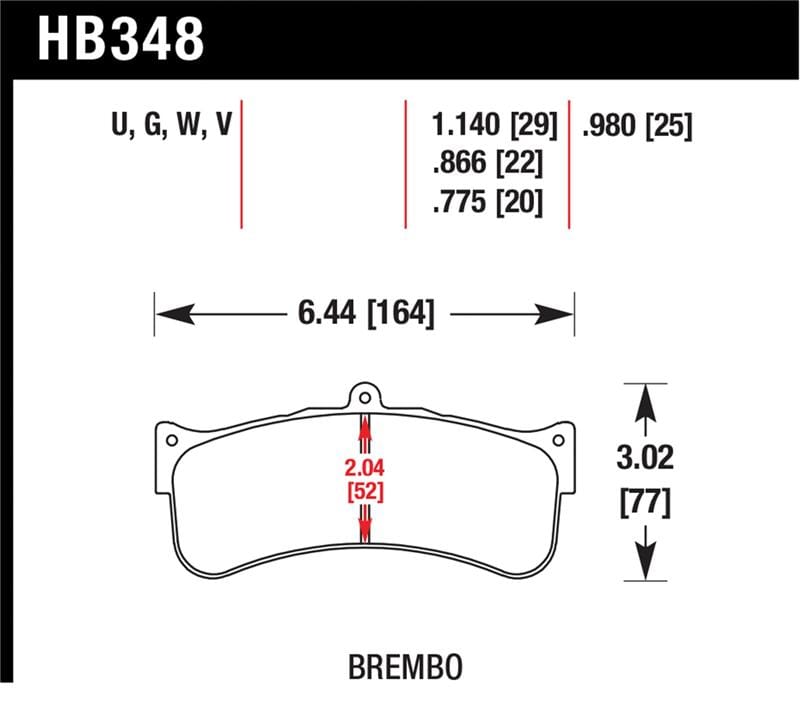 Hawk Performance — Hawk Motorsports Performance 0.98in Pad Thickness DTC-70 Race Brake Pads
Disc Brake Pad