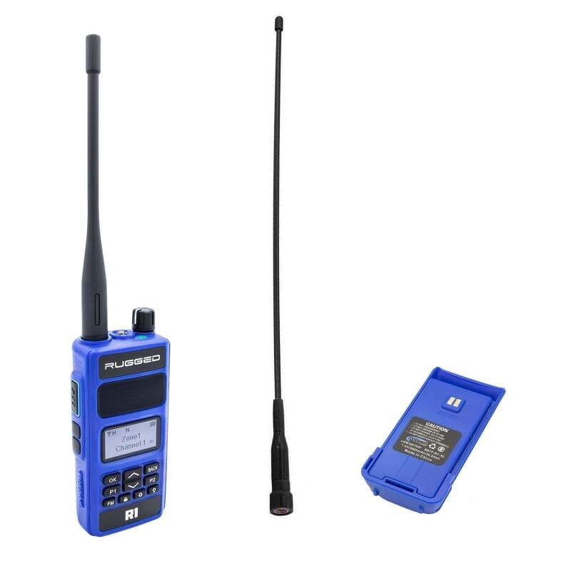 Rugged Radios — Rugged Radios BUNDLE - Rugged R1 - Handheld Radio with Long Range Antenna and High Capacity Battery