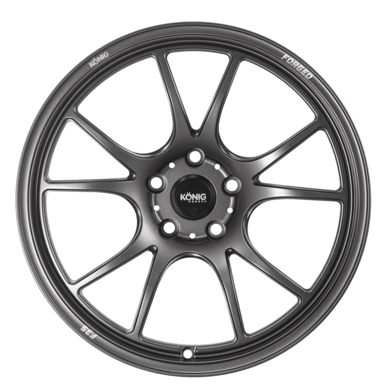 Konig — Konig Forged F3S 17x8 / 5x114.3 / ET35 - Satin Charcoal Knurled Bead