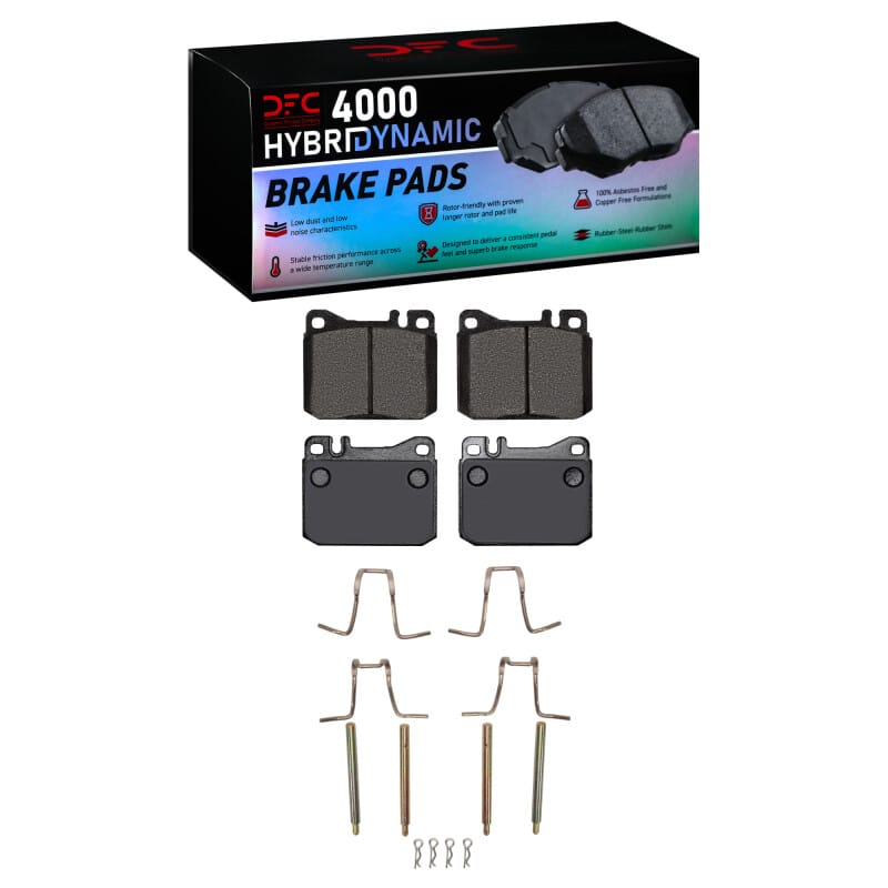DFC — DFC 80-85 Mercedes-Benz 300CD Front 4000 HybriDynamic Brake Pads and Hardware Kit
DFC Brake Pad Set