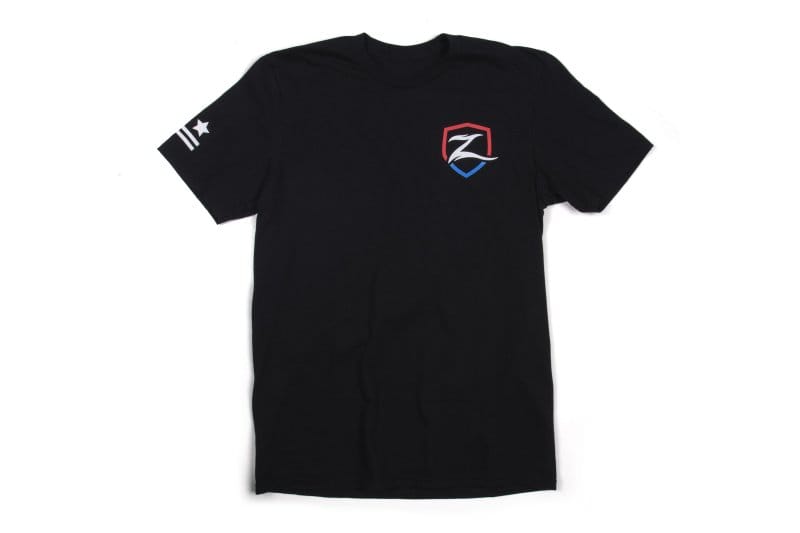 Zone Offroad — Zone Offroad Black Premium Cotton T-Shirt w/ Patriotic Zone Logos - Small