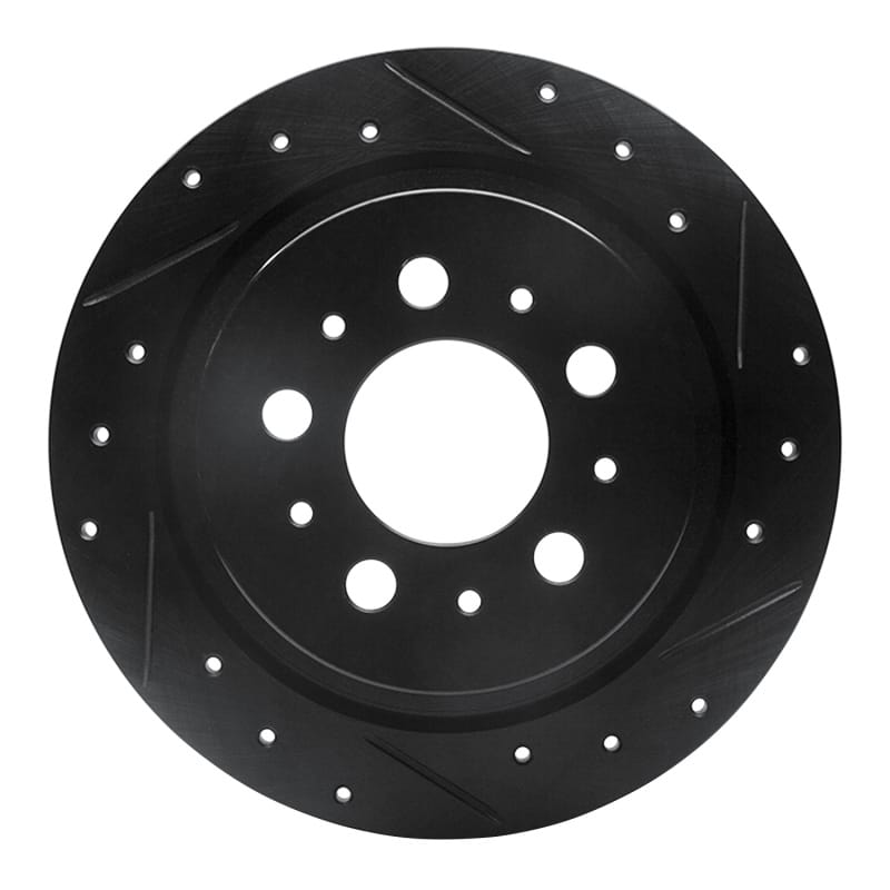 R1 Concepts — R1 97-98 Volvo V90 Rear Right Drilled & Slotted Black Brake Rotor
R1 Brake Rotor Drill
